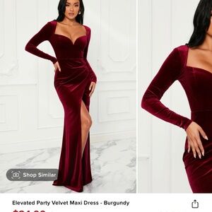 Velvet Maxi Dress